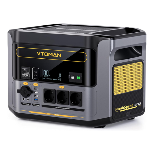 VTOMAN FlashSpeed 1500 Stazione di Energia Portatile 1548Wh 1500W con prese EU