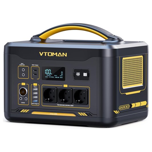 VTOMAN JUMP 2200 Stazione di Energia Portatile 1548Wh 2200W con prese EU