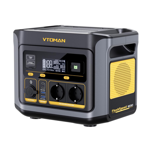VTOMAN FlashSpeed 600 Stazione di Energia Portatile 499Wh 600W con prese EU