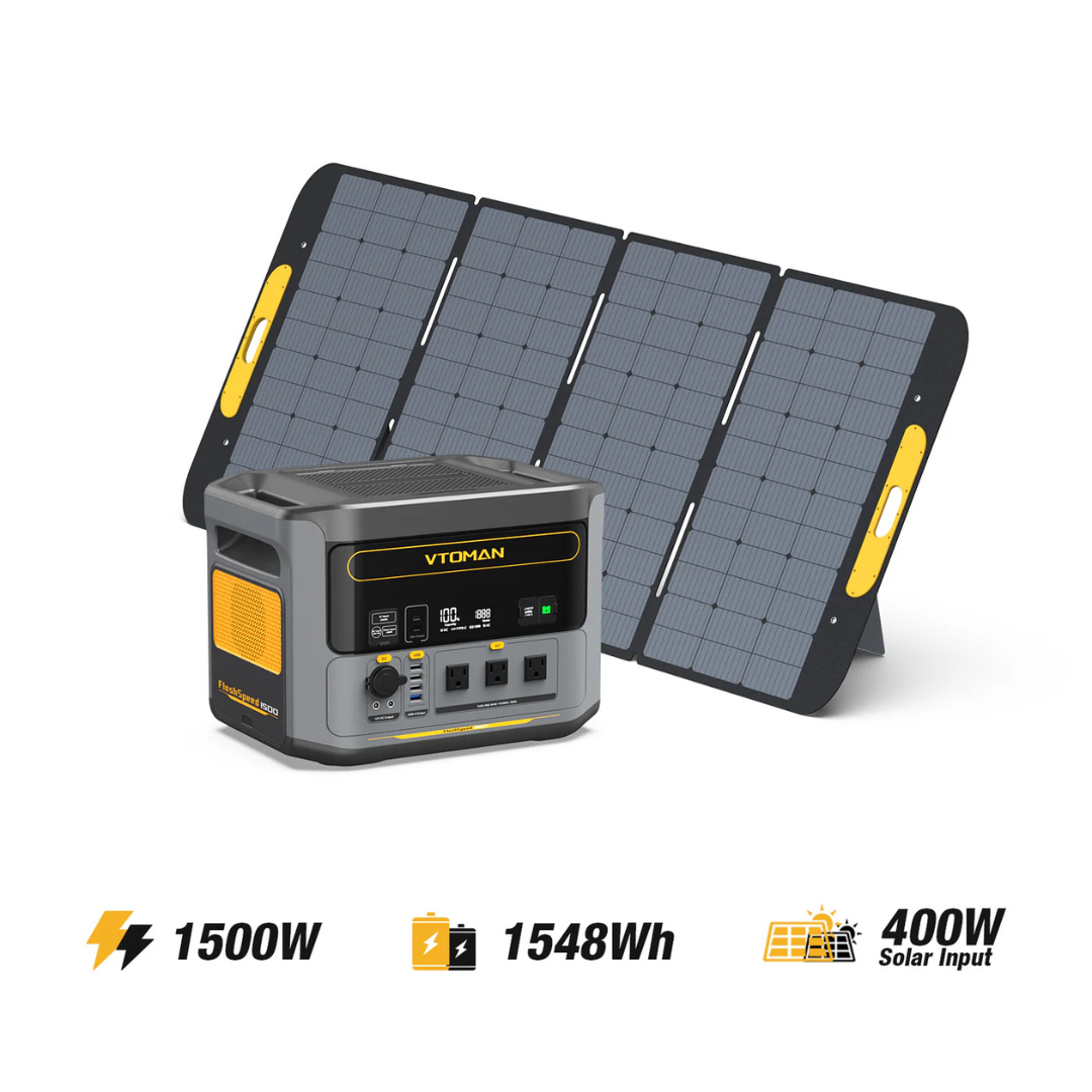 VTOMAN FlashSpeed 1500 Stazione di Energia Portatile 1548Wh 1500W con prese EU