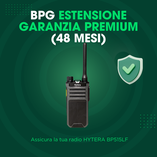 Servizio estensione garanzia PREMIUM 48 mesi (totale 4 anni) - Hytera BP515LF