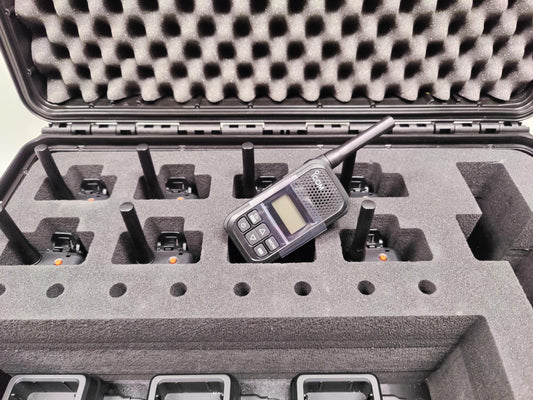 Icom IC-U20SR Kit Valigia di Ricarica da 8 Radio Ricetrasmittenti Professionali PMR446