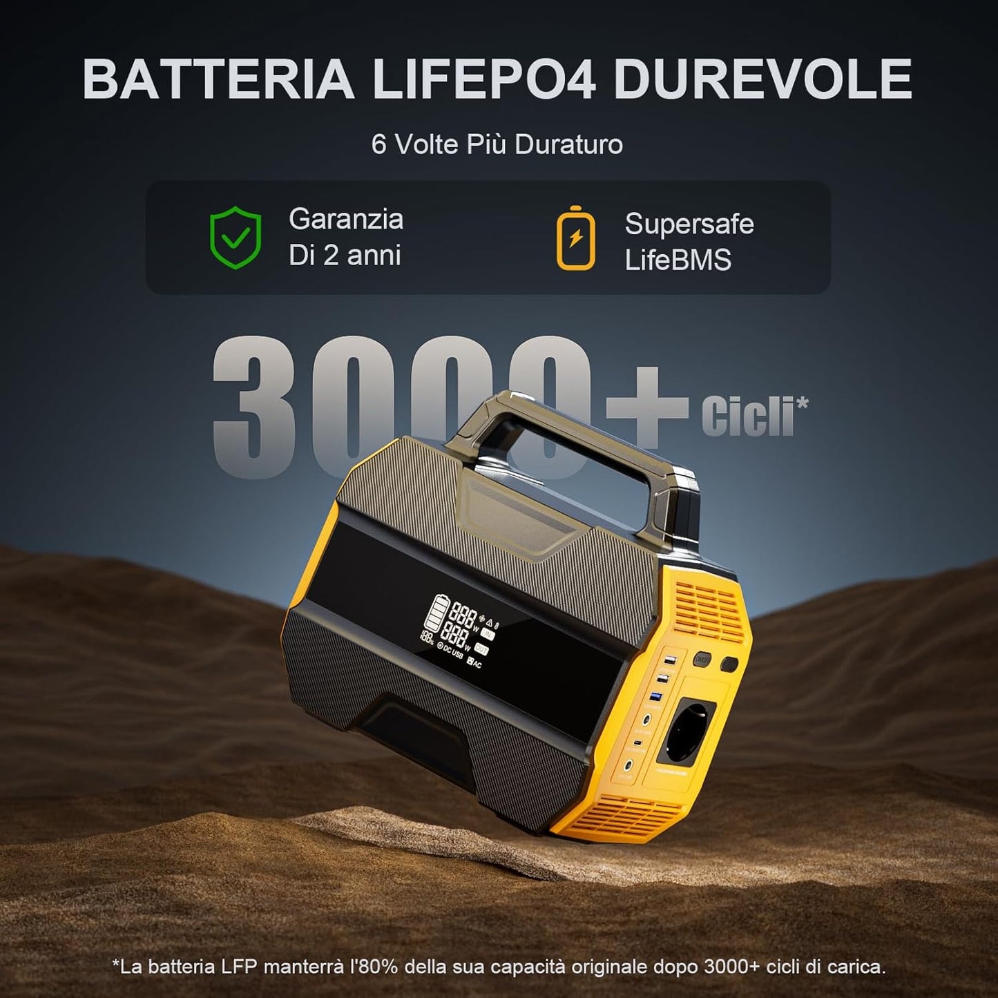 VTOMAN FlashSpeed 300 Stazione di Energia Portatile 230Wh 300W con presa EU