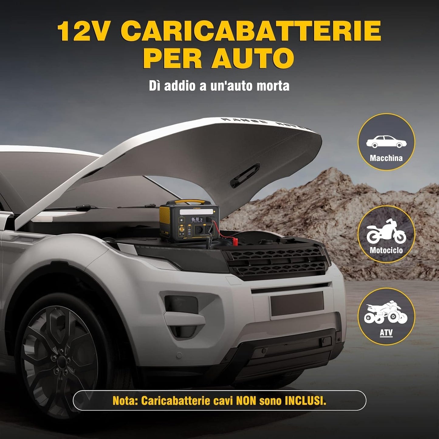 VTOMAN JUMP 600X Stazione di Energia Portatile 299Wh 600W con prese EU