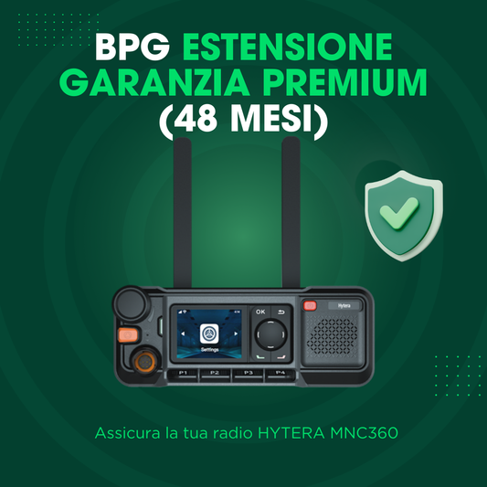 Servizio estensione garanzia PREMIUM 48 mesi (totale 4 anni) - Hytera MNC360