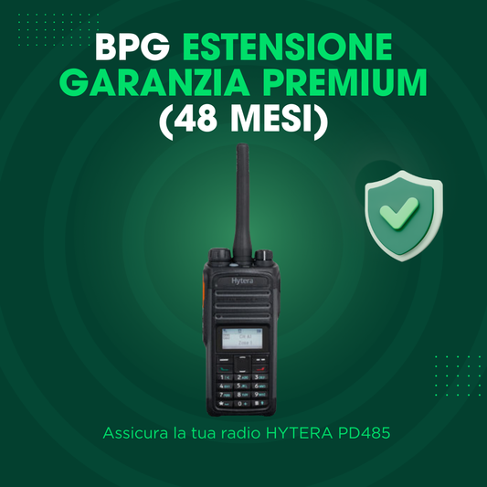 Servizio estensione garanzia 48 mesi PREMIUM (totale 4 anni) - Hytera PD485