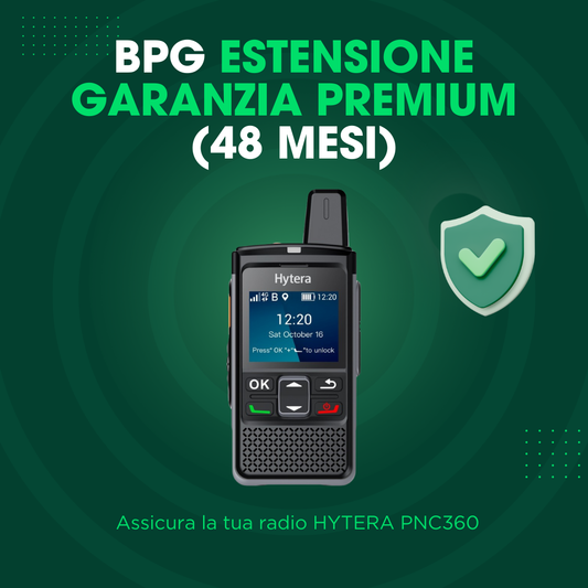 Servizio estensione garanzia 48 mesi PREMIUM (totale 4 anni) - Hytera PNC360