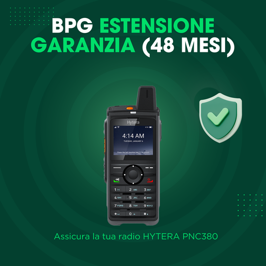 Servizio estensione garanzia 48 mesi (totale 4 anni) - Hytera PNC380