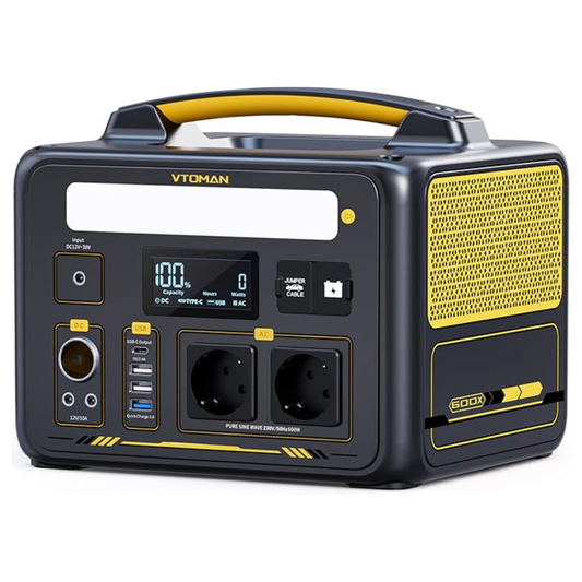 VTOMAN JUMP 600X Stazione di Energia Portatile 299Wh 600W con prese EU