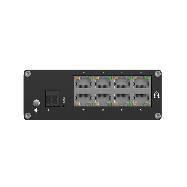 Teltonika TSW030 Industrial Switch Unmanaged, 8x 10/100 Mbps, 7..57 Vdc