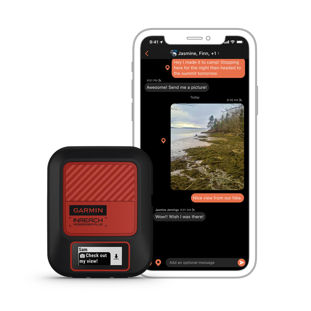 Garmin Inreach Messanger Plus - Comunicatore satellitare SOS con Messaggistica Vocale e Foto