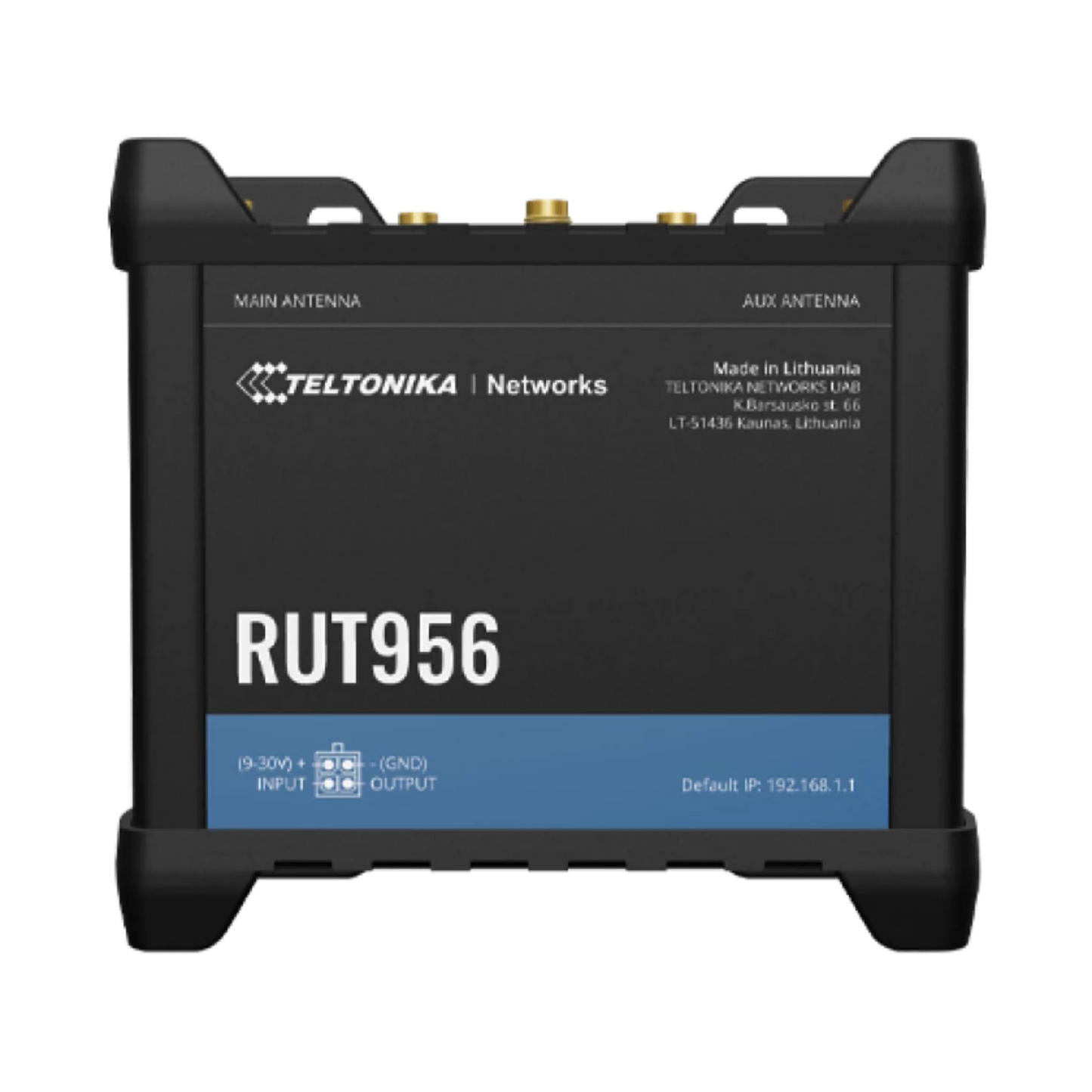 Teltonika RUT956 Industrial LTE Cat 4 Router Dual-SIM, 4 x Ethernet, WiFi and RS232, RS485, USB interfaces , GPS, Inputs/Outputs without memory Card