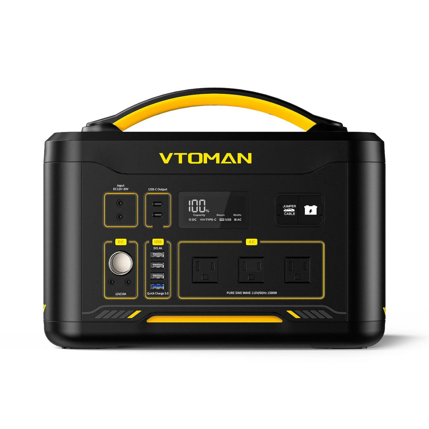 VTOMAN JUMP 1500X Stazione di Energia Portatile 828Wh 1500W con prese EU
