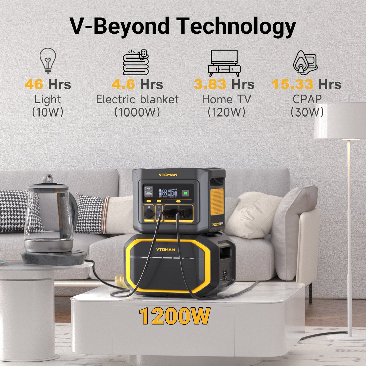 VTOMAN FLASHSPEED 600 Stazione di Energia Portatile da 600W