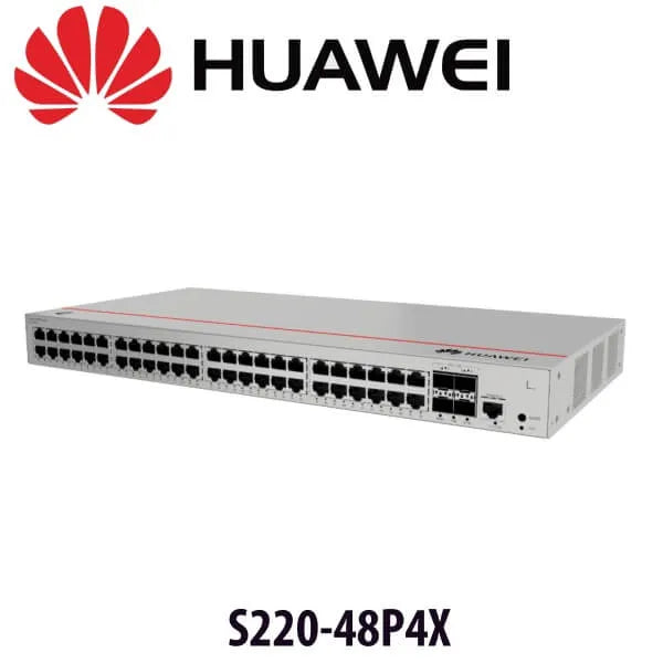 Huawei S220-48P4X - Switch, Layer 2, managed, 48 ports PoE+