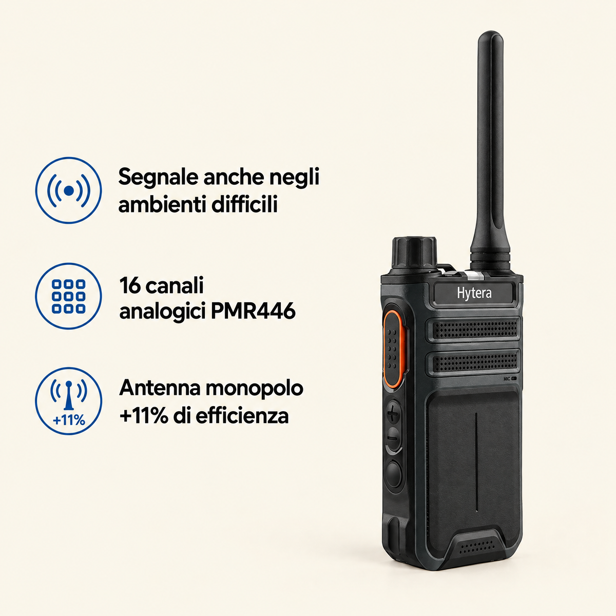 Hytera AP515LF Ricetrasmettitore professionale di uso libero analogico PMR446