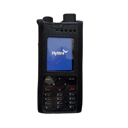 Custodia morbida in pelle per Hytera P50 e P50PRO con clip da cintura