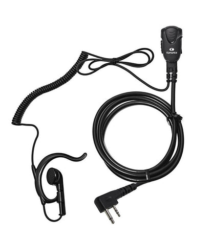 Micro-earphone with ergonomic earhanger compact size x ICOM IC-U20SR/ID-52E/ID-50E/ID-51E/ID-31E/IP503H/IP501H