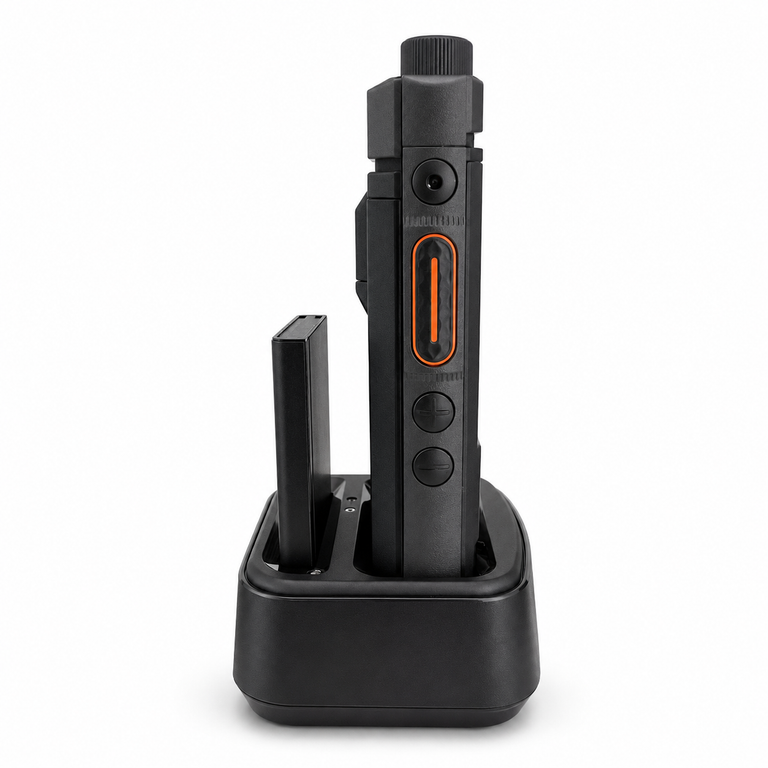Hytera CH20L27 Base caricabatterie dual-unit (per 1 radio e 1 batteria) per batterie Li-Polymer da usare con PS2030 fornito con la P50, P50PRO e P60