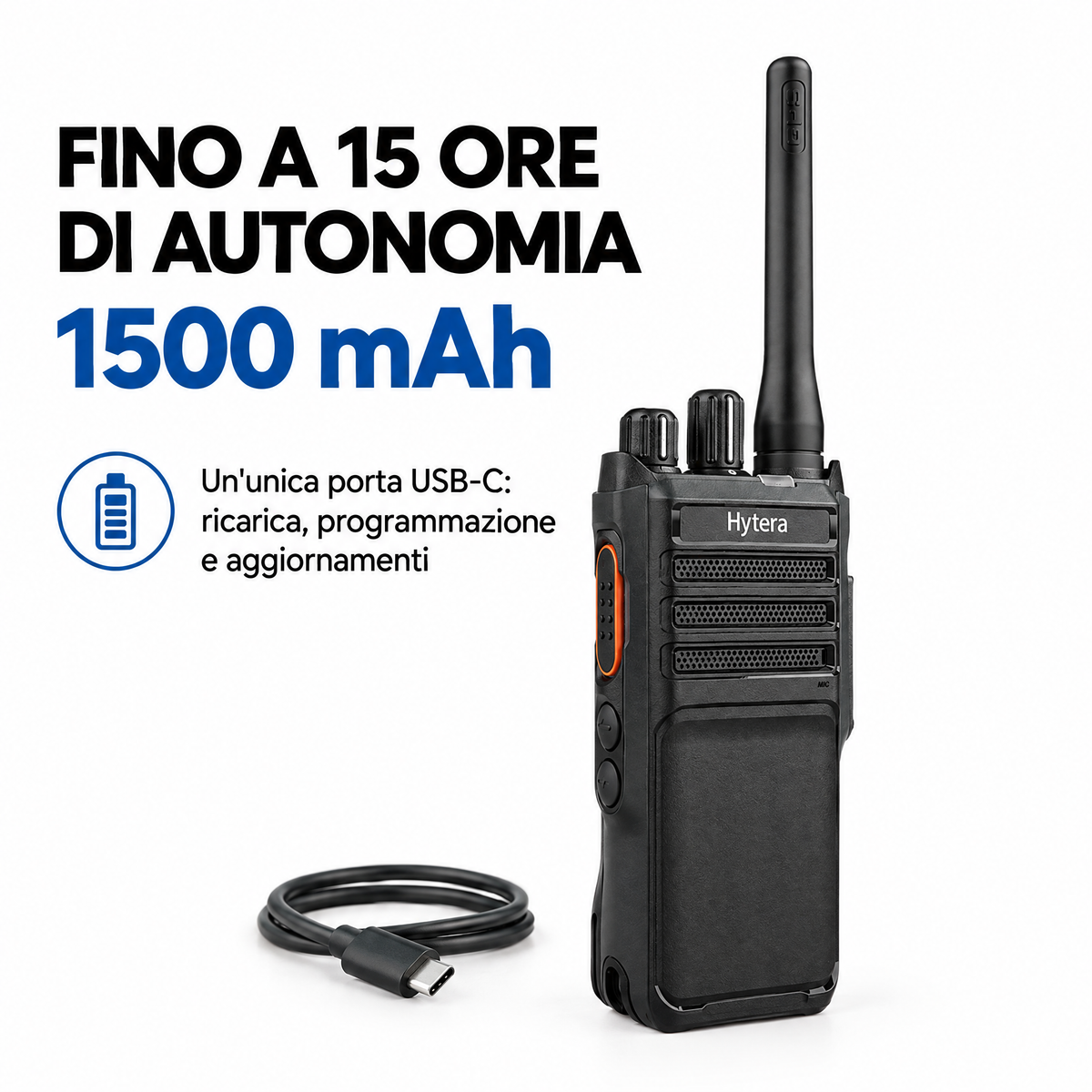 Hytera HP505 Ricetrasmettitore professionale DMR VHF - Inclusa Programmazione Canale E