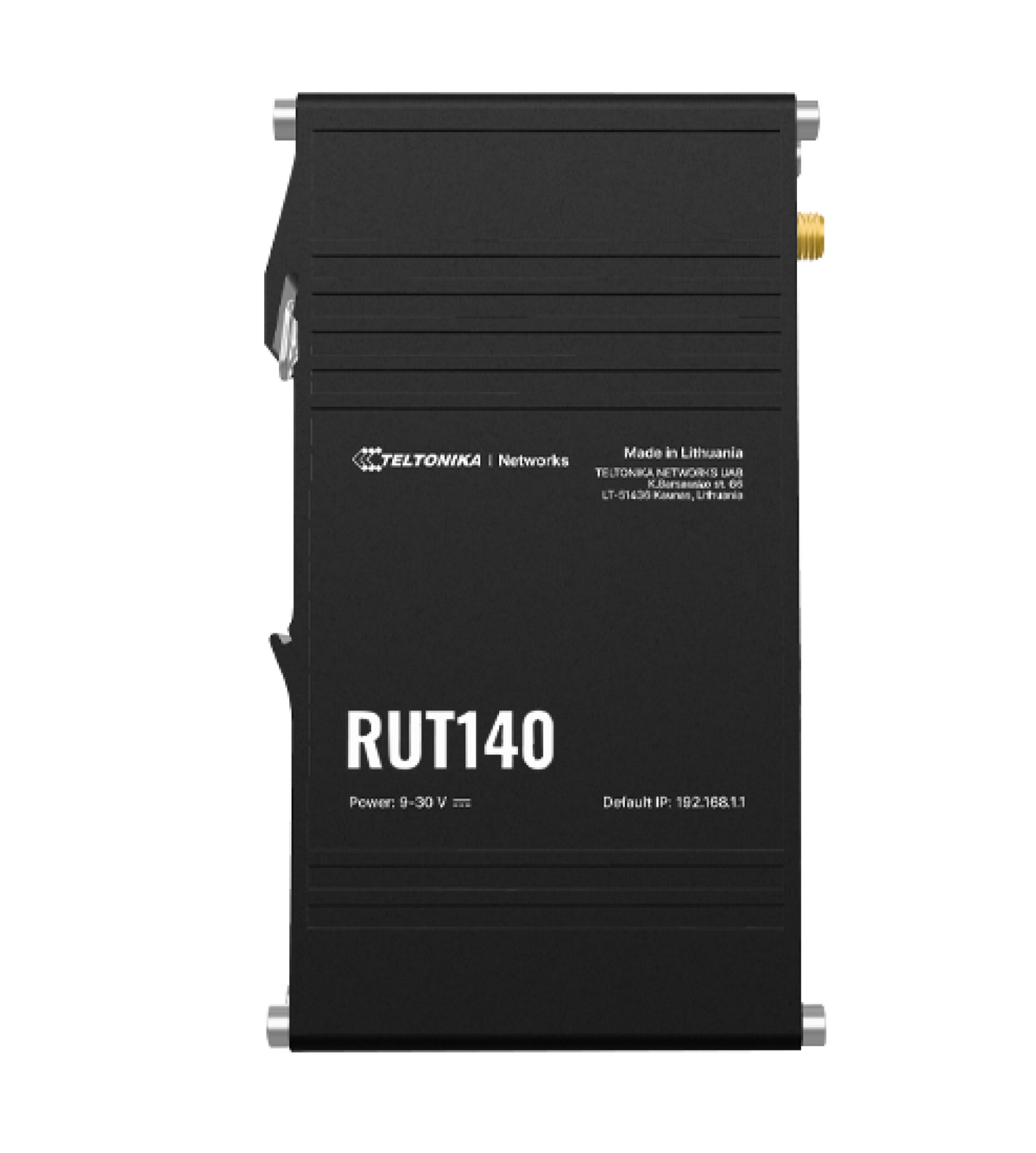 Teltonika RUT140 Industrial Router, Wi-Fi 2.4 GHz (b/g/n), 2x 10/100 ETH