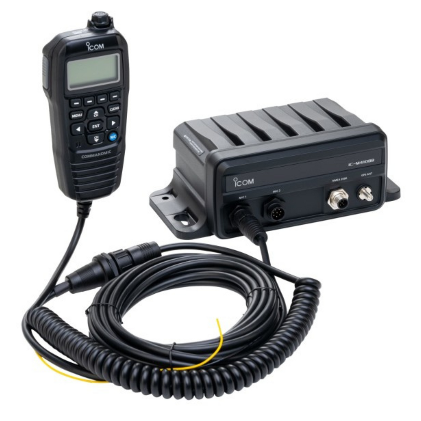Icom IC-M410BB – Ricetrasmettitore Nautico VHF Black Box in policarbonato con DSC in classe D, ANC e ricevitore GNSS