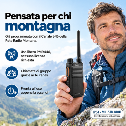 Hytera AP515LF - radio PMR446 per Rete Radio Montana