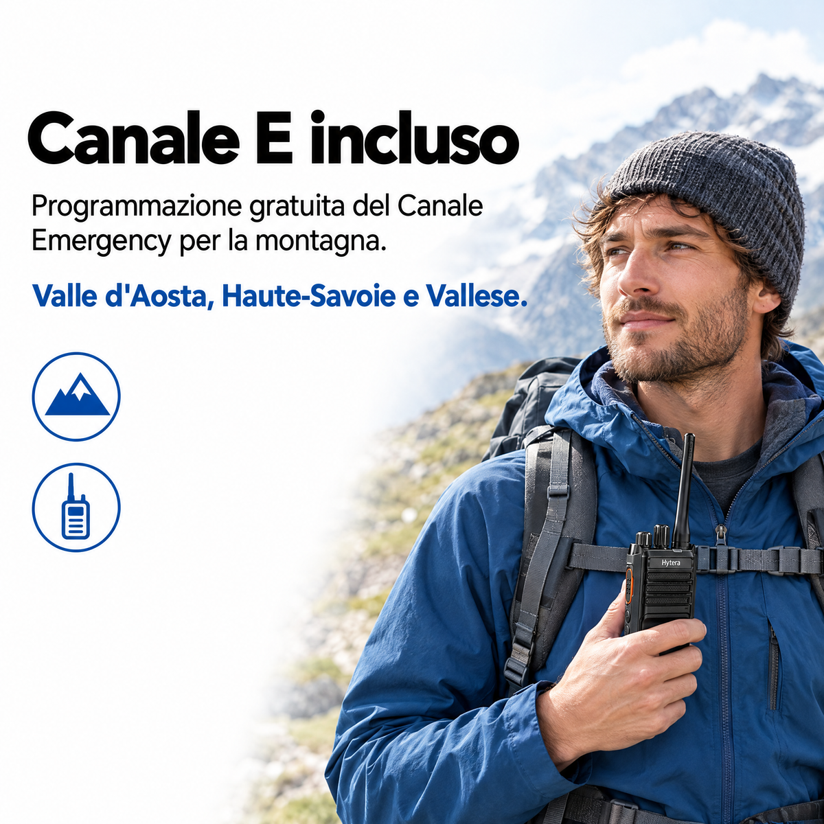 Hytera HP505 Ricetrasmettitore professionale DMR VHF - Inclusa Programmazione Canale E