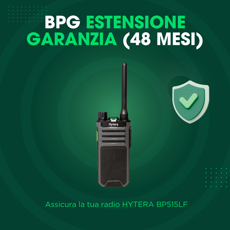 Servizio estensione garanzia 48 mesi (totale 4 anni) - Hytera BP515LF