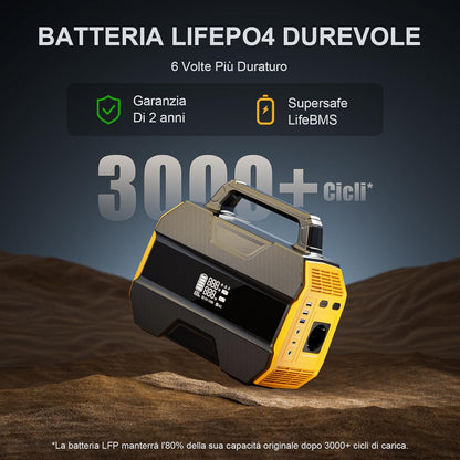 VTOMAN FlashSpeed 300 Stazione di Energia Portatile 230Wh 300W con presa EU