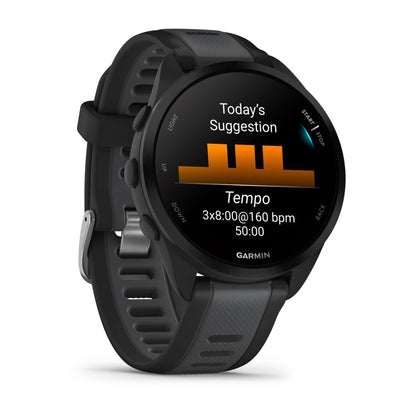 Garmin Forerunner 165 Smartwatch con GPS per la corsa nero