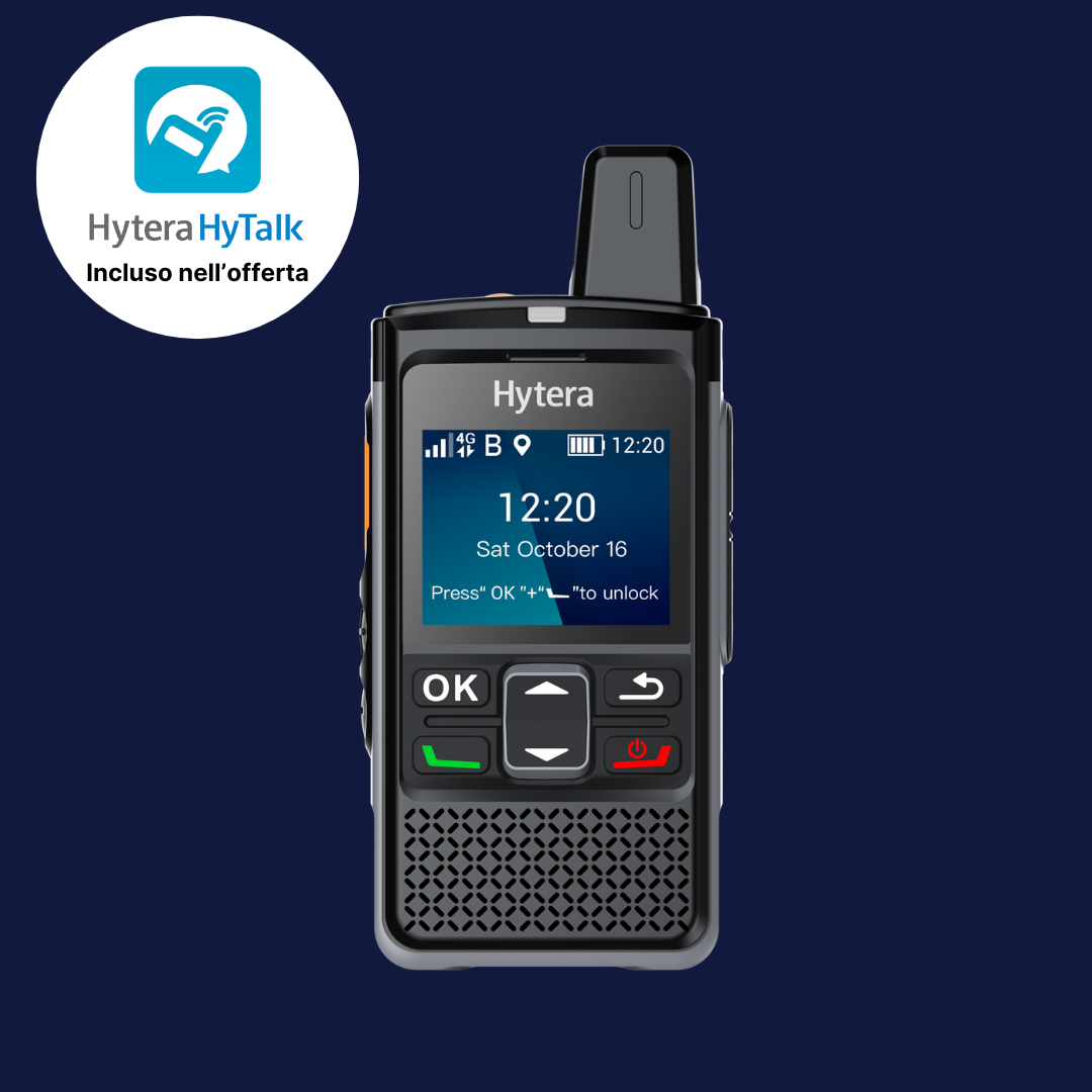 Hyter Rasio With Sim Hytera Radio POC 4G/LTE Professionali - Hytera Walkie Talkie Italia ...
