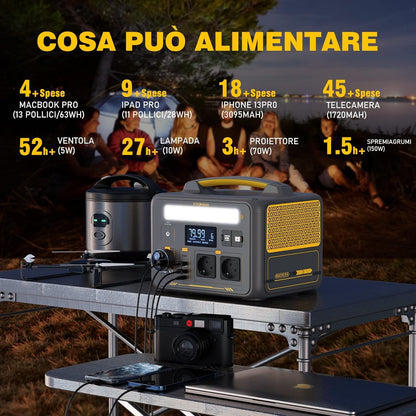 VTOMAN JUMP 600X Stazione di Energia Portatile 299Wh 600W con prese EU