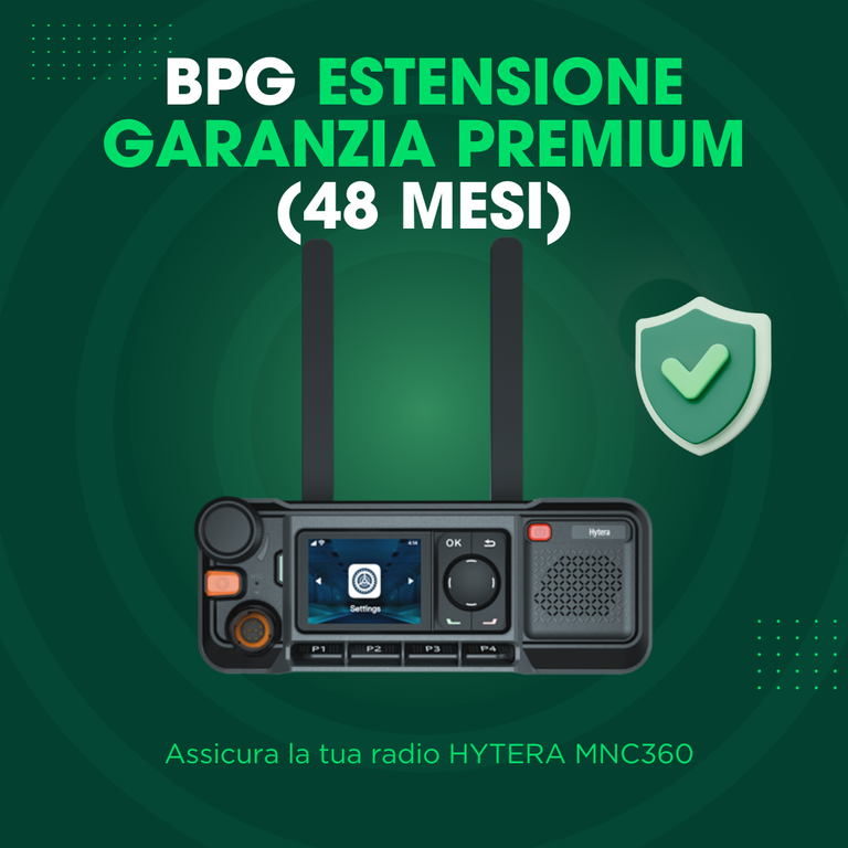 Servizio estensione garanzia PREMIUM 48 mesi (totale 4 anni) - Hytera MNC360