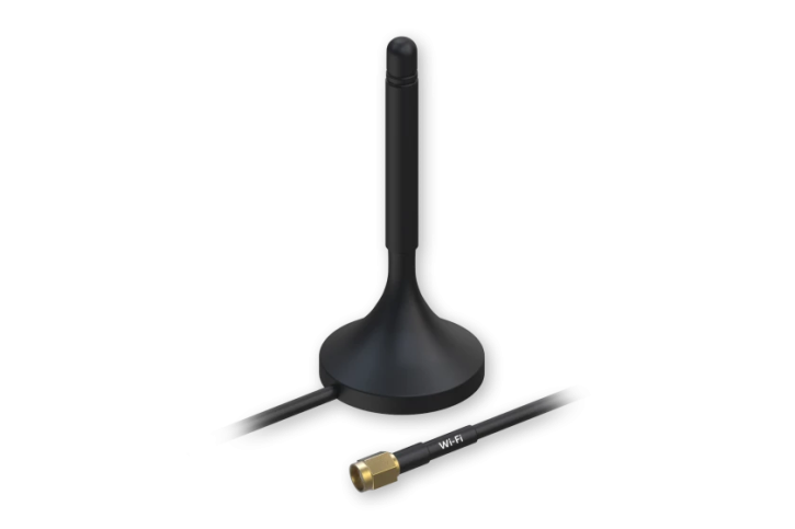 Teltonika PR1KRF30 Antenna WiFi magnetica, 3.0 dBi, cavo  RG 174 (3 mt), RP-SMA male