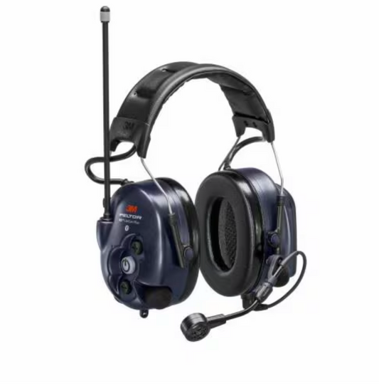 3M Peltor MT73H7A4410WS6EU Cuffie microfono con radio incorporata PMR446 con PTT e Bluetooth (WS LiteCom Plus) con bardatura temporale