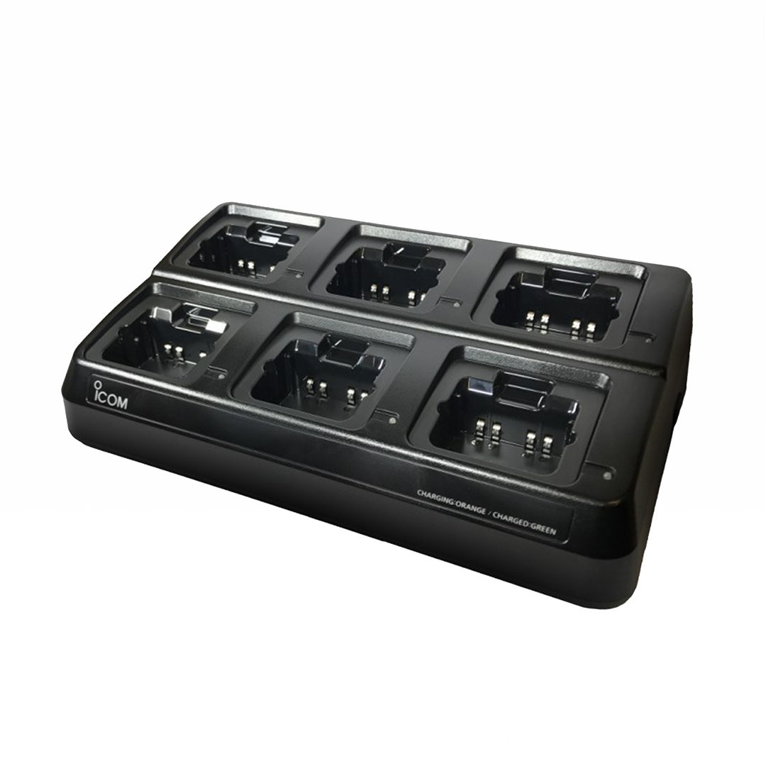Icom BC-214N 6-Way Multi-Charger for IC-F29 Series – BPG Radiocomunicazioni Srl