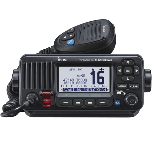 Icom IC-M423GE radio VHF marina fissa - Tecnologia di Cancellazione Attiva del Rumore e GPS Integrato