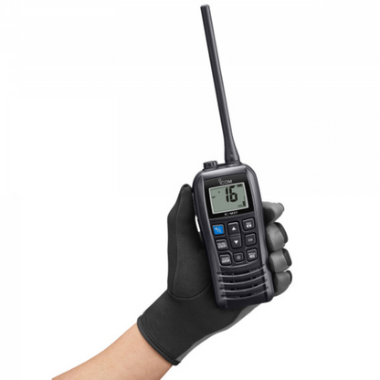 IC-M37E Icom – Ricetrasmettitore VHF nautico galleggiante portatile con sistema di individuazione luminoso