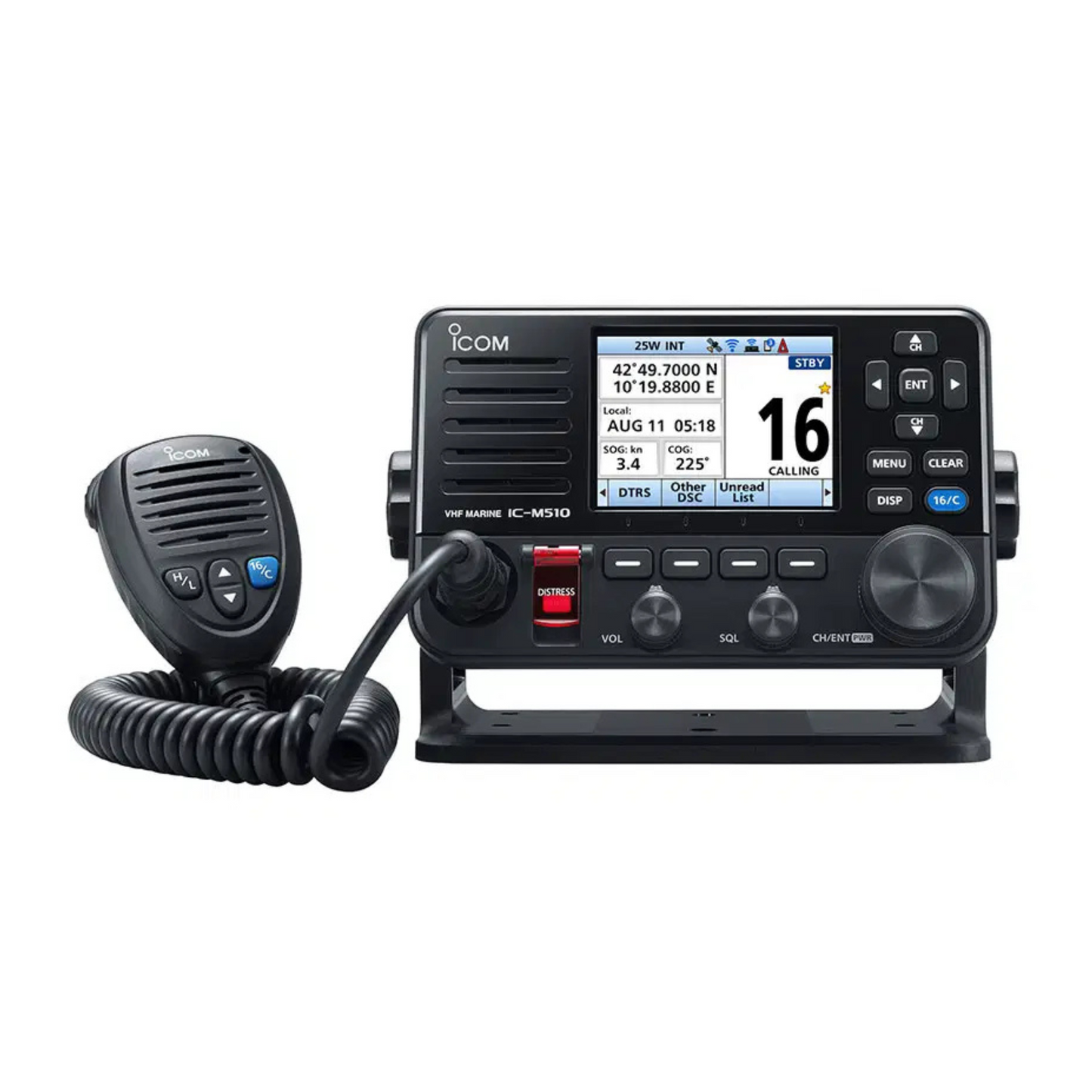 IC-M510E Icom – Ricetrasmettitore Nautico Fisso VHF con display a colori, WLAN, GNSS e DSC in classe D