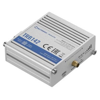 Teltonika TRB142 Industrial LTE Cat 1 Gateway with RS232 Interface and a microUSB port