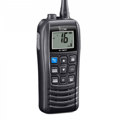 IC-M37E Icom – Ricetrasmettitore VHF nautico galleggiante portatile con sistema di individuazione luminoso