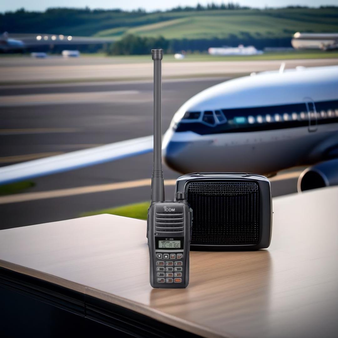 Icom IC-A16E, icom radio, icom radio vhf,rradio aeronautica, radio aeronautica icom, radio vhf aeronautica, icom aeronautica,icom aeronautico, ricetrasmittente aeronautica portatile