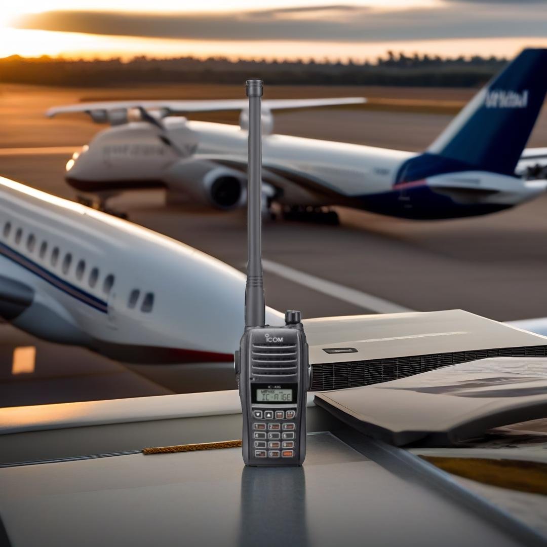 Icom IC-A16E, icom radio, icom radio vhf,rradio aeronautica, radio aeronautica icom, radio vhf aeronautica, icom aeronautica,icom aeronautico, ricetrasmittente aeronautica portatile