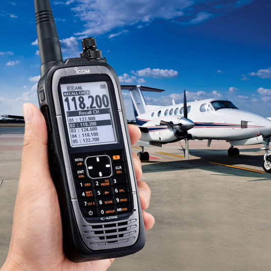 Icom IC-A25NE - Ricetrasmettitore portatile VHF/AM con GNSS Bluetooth
