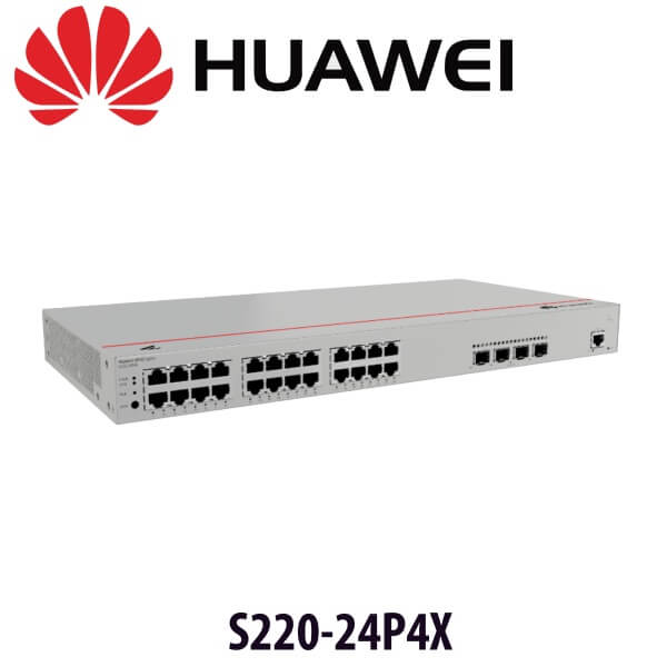 Huawei S220-24P4X - Switch, Layer 2, managed, 24 ports PoE+