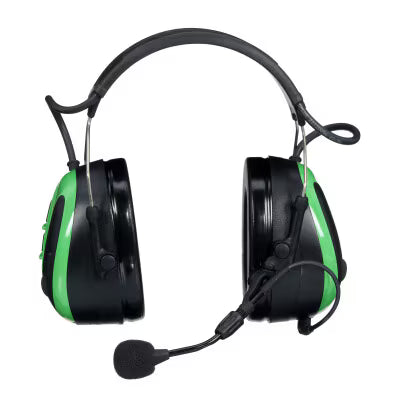 3M Peltor WS Alert XPV (MRX21A1WS7) Cuffie microfono con Bluetooth ad alimentazione solare verde con bardatura temporale