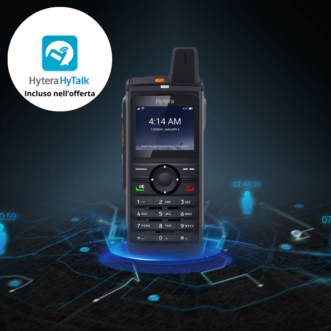Hytera Radio POC PNC380D + Abbonamento 1 anno Hytalk Server (SIM esclusa)