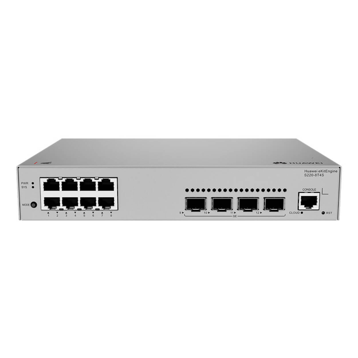 Huawei S220-8T4S 98012551 Switch (8*10/100/1000BASE-T ports,4*GE SFP ports, AC power）