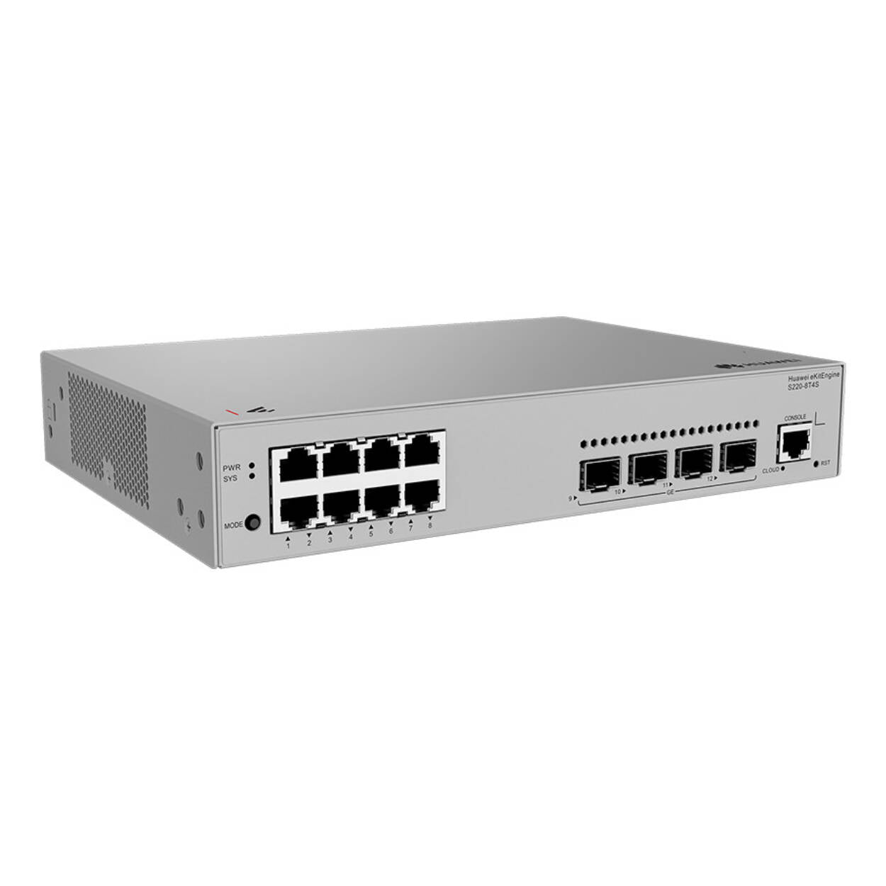 Huawei S220-8T4S 98012551 Switch (8*10/100/1000BASE-T ports,4*GE SFP ports, AC power）